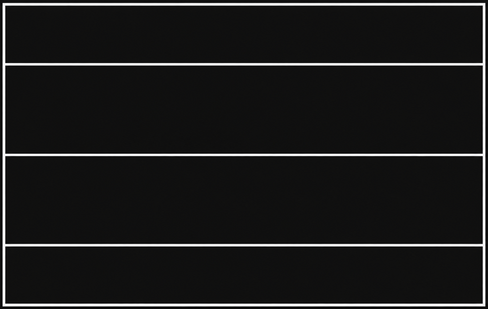 Leere Tabelle mit vier horizontalen Zeilen.